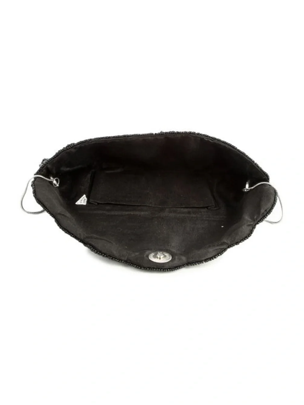 Beaded Black and Silver Evening Clutch